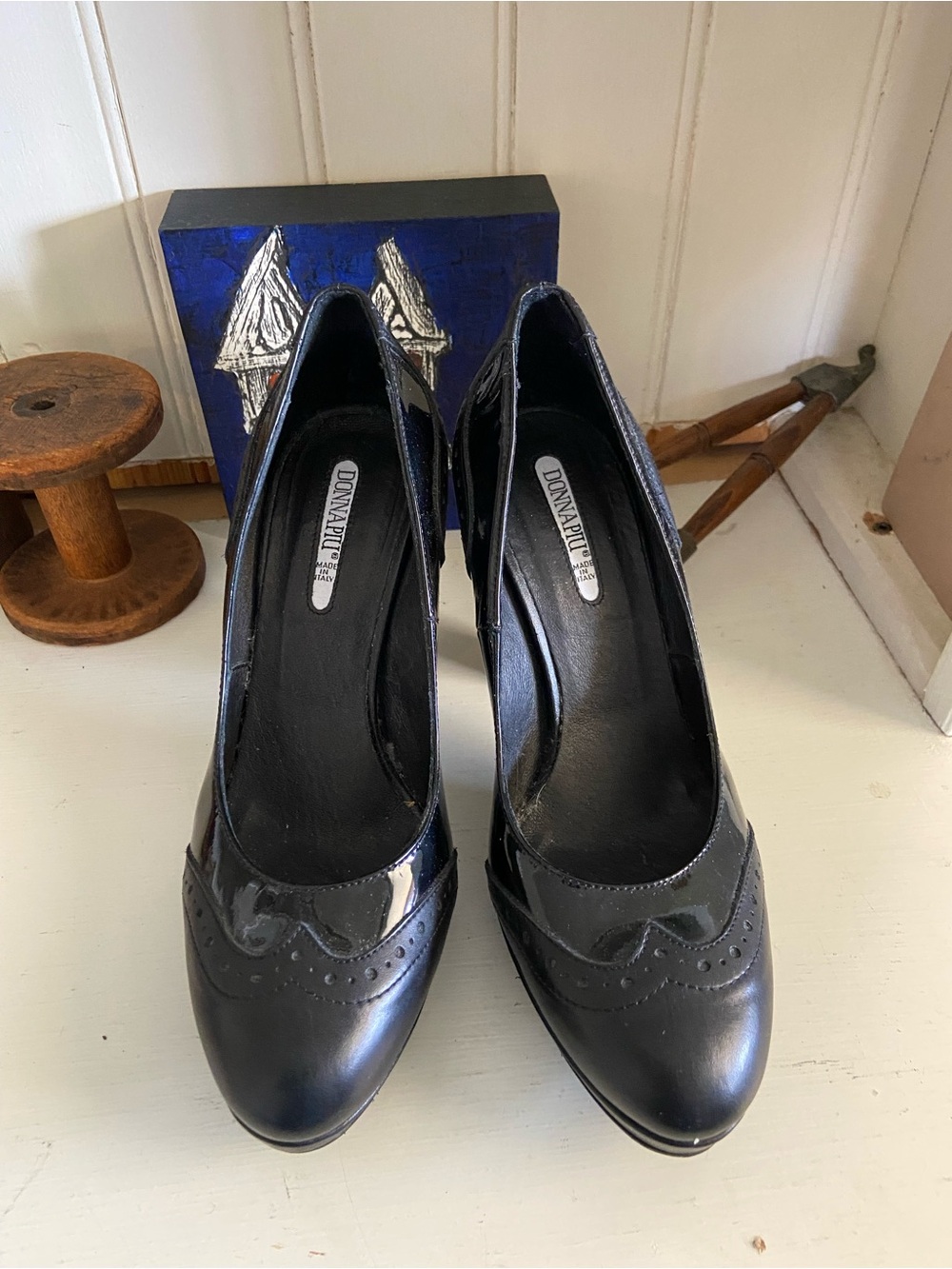 Black Patent Leather Women's Heels